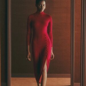 Sezane Harper Dress, Deep Red, Size S